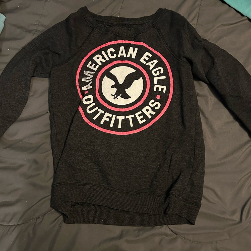 American Eagle Outfitters Textured Black Sweater